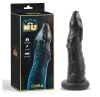 Monster dildo ve tvaru draka s výstupky a výčnělky z měkkého a pružného materiálu.