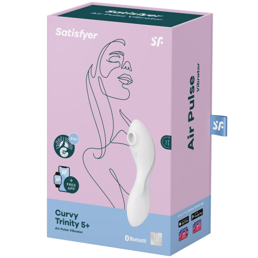 Designové balení Satisfyer Curvy Trinity 5+ je vhodné i jako dárek.